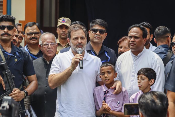 Cong Leader Rahul Gandhi In J&K’s Poonch To Meet Victims Of Pak Shelling