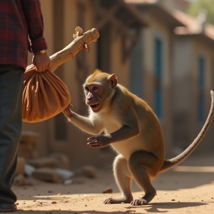 monkey-snatches-mans-bag-with-rs-20-lakh-jewellery-in-up_gulistan_news_tv Monkey Snatches Man’s Bag With Rs 20 Lakh Jewellery In UP