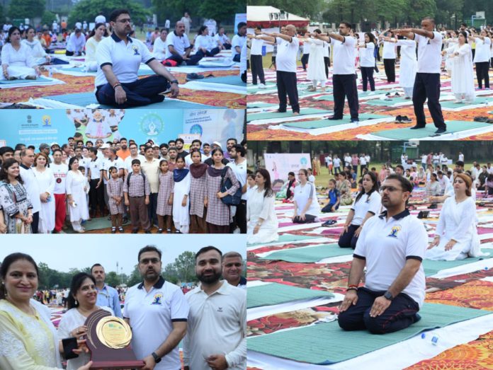 Satish Sharma Attends 11th International Day of Yoga Celebration in Jammu